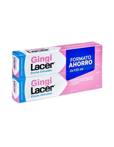 LACER GINGILACER Pasta Dentífrica DUPLO 125 ml + 125 ml
