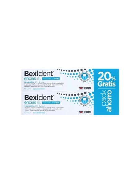 BEXIDENT ENCÍAS Pack Pasta dentífrica 125 ml + 125 ml