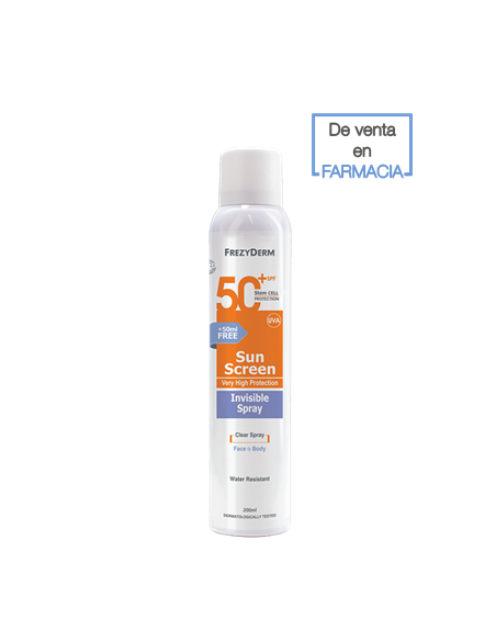 FREZYDERM Fotoprotección Solar Facial y Corporal SPF50+ Spray Invisible 200 ml