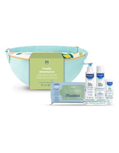 MUSTELA Pack Bolsa Banana Family Adventures Pastel