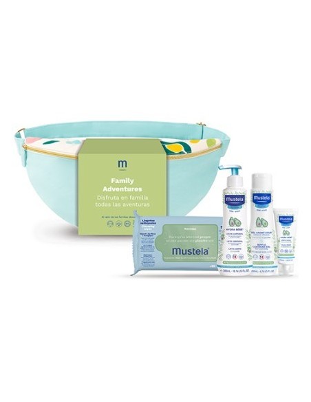 MUSTELA Pack Bolsa Banana Family Adventures Pastel