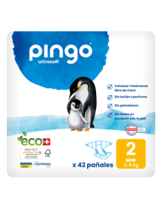 PINGO Pañales Ecológicos Talla 2 Mini 42 unidades