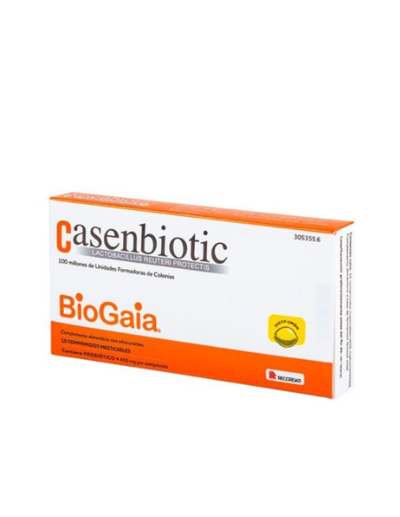 CASENBIOTIC Lactobacillus Reuteri Sabor Limón 10 comprimidos masticables