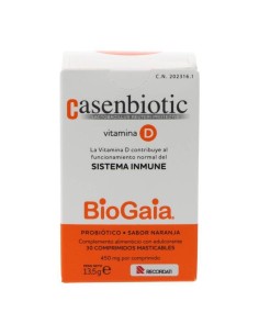 CASENBIOTIC Lactobacillus Reuteri Vitamina D 30 comprimidos masticables