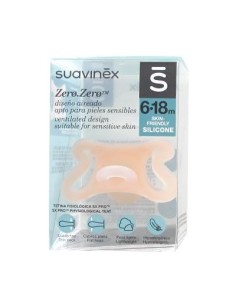 SUAVINEX ZERO ZERO Chupete Tetina Fisiológica SX Pro 6 a 18 Meses - Fair (Original)