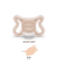 SUAVINEX ZERO ZERO Chupete Tetina Fisiológica SX Pro -2 a 2 Meses - Light