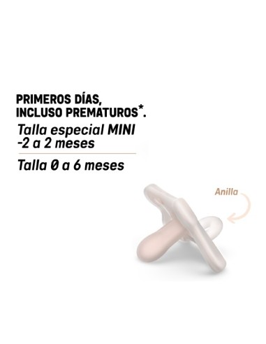 SUAVINEX ZERO ZERO Chupete Tetina Fisiológica SX Pro 0 a 6 Meses - Medium