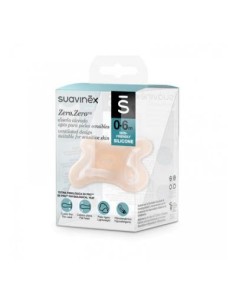 SUAVINEX ZERO ZERO Chupete Tetina Fisiológica SX Pro 0 a 6 Meses - Fair (Original)