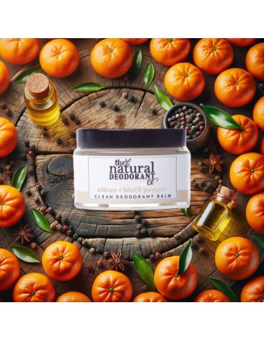 THE NATURAL DEODORANT CO Clean Balm Citrus + Black Pepper 55 g