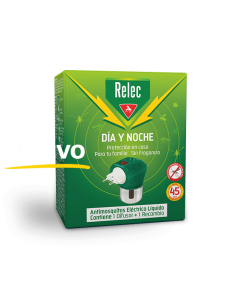 RELEC DÍA Y NOCHE Difusor Antimosquitos Eléctrico Líquido + Recambio 2