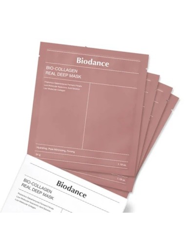 BIODANCE Bio Collagen Real Deep Mask - 4 mascarillas faciales