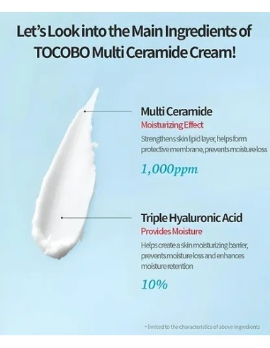 TOCOBO Multi Ceramide Cream - Crema