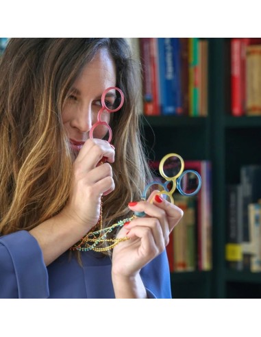 FLIPPAN LOOK Colgante - Gafas Impertinente Rojo