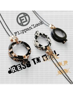 FLIPPAN LOOK Colgante - Gafas Calavera Jaspe 2