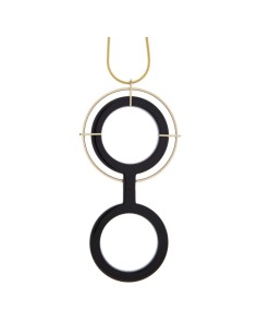 FLIPPAN LOOK Colgante - Gafas Saturno Carey 2