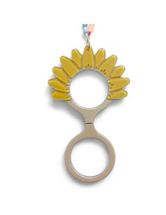 FLIPPAN LOOK Colgante - Gafas Margarita Mostaza 2