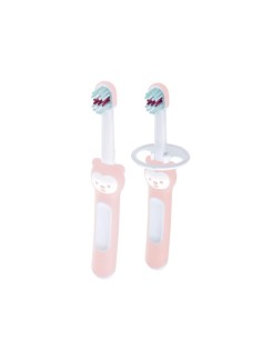 MAM BABY'S BRUSH Set 2 Cepillos de Dientes Bebés ROSA