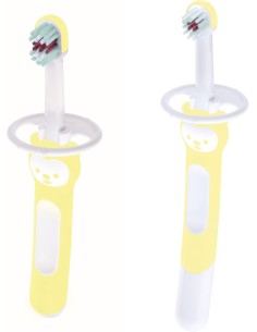 MAM BABY'S BRUSH Set 2 Cepillos de Dientes Bebés AMARILLO