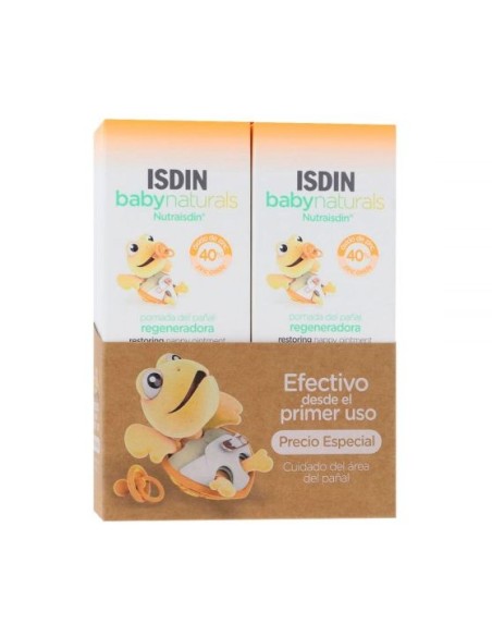 ISDIN BABYNATURALS Nutraisdin Pomada del Pañal Regeneradora 100 ml + 100 ml - DUPLO ISDIN BABYNATURALS Nutraisdin Pomada del Pañal Regeneradora 100 ml + 100 ml - DUPLO