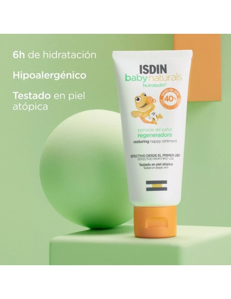 ISDIN BABYNATURALS Nutraisdin Pomada del Pañal Regeneradora 100 ml + 100 ml - DUPLO ISDIN BABYNATURALS Nutraisdin Pomada del Pañal Regeneradora 100 ml + 100 ml - DUPLO