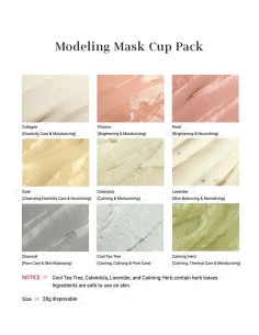 LINDSAY COOL TEA TREE Modeling Mask Cup Pack 2