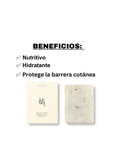 BEAUTY OF JOSEON Low pH Rice Face and Body Cleansing Bar - Pastilla de Jabón