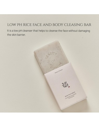 BEAUTY OF JOSEON Low pH Rice Face and Body Cleansing Bar - Pastilla de Jabón