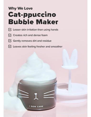 I DEW CARE Cat-ppuccino Bubble Foam Maker - Dispositivo para Espuma