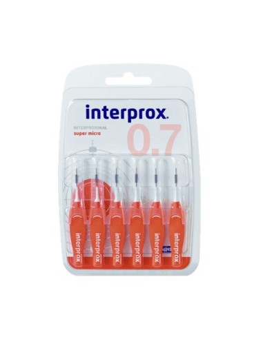 INTERPROX Super Micro 0.7 - 6 Cepillos Interdentales