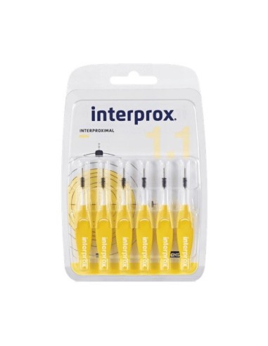 INTERPROX Mini 1.1 - 6 Cepillos Interdentales