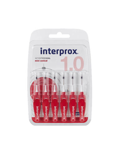 INTERPROX Mini Conical 1.0 - 6 Cepillos Interdentales