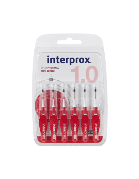 INTERPROX Mini Conical 1.0 - 6 Cepillos Interdentales