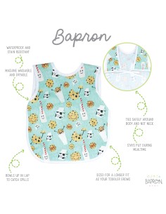 BAPRON BABY Babero - Cookies & Milk