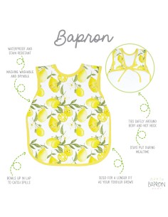 BAPRON BABY Babero - Fresh Lemon