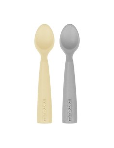 MINIKOIOI Set Cucharas - Amarillo / Gris