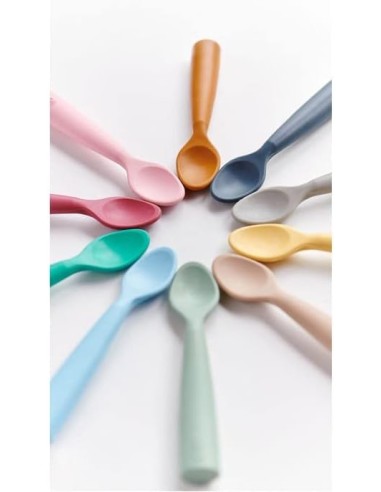 MINIKOIOI Set Cucharas - Rosa / Gris