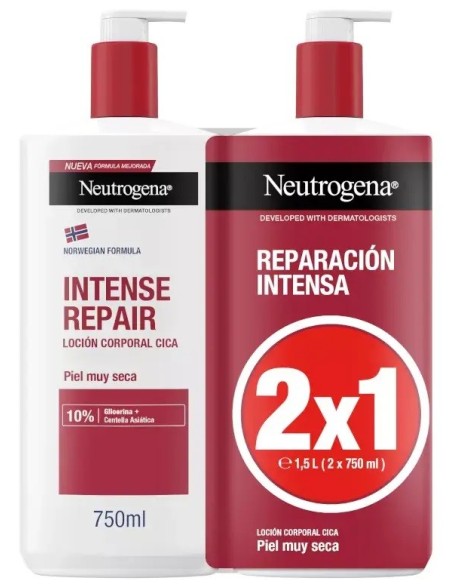 NEUTROGENA Intense Repair Loción Corporal 2 x 750 ml - DUPLO