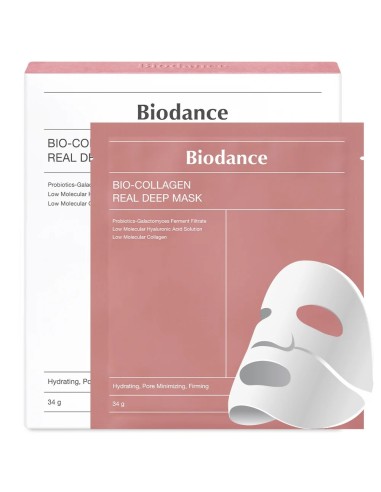 BIODANCE Bio Collagen Real Deep Mask - 4 mascarillas faciales