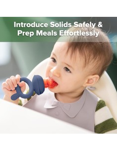 HAAKAA Alimentador y Mordedor Antiahogo + Molde Congelador - Azul 2