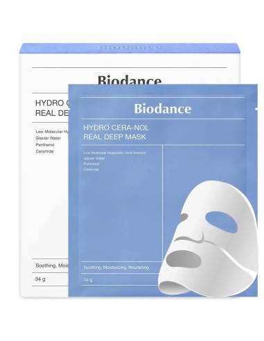 BIODANCE Hydro Cera-Nol Real Deep Mask - 4 mascarillas faciales