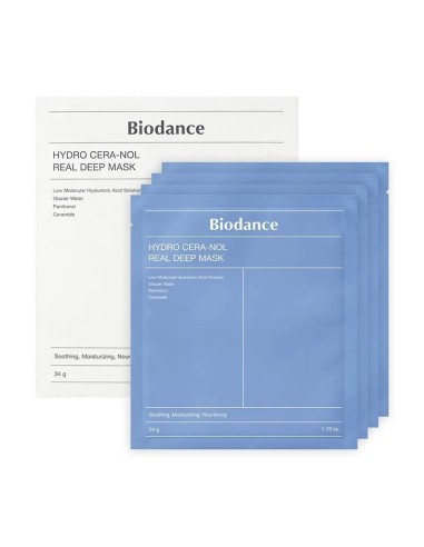 BIODANCE Hydro Cera-Nol Real Deep Mask - 4 mascarillas faciales