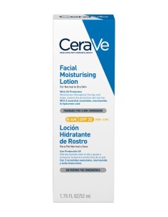 CERAVE Crema SPF 30 Solar Hidratante Facial de Día 52 ml