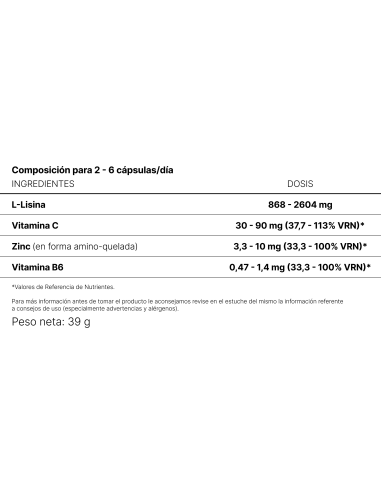 NHCO Nutrition L-Lysine