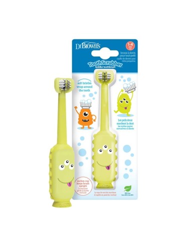 Dr Bronw's cepillo dental infantil 0-3 años color rosa