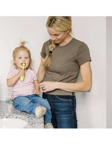 Dr Bronw's cepillo dental infantil 0-3 años color rosa