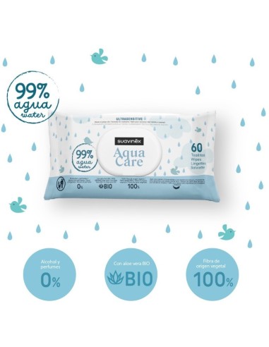 SUAVINEX Toallitas Aqua Care Ultrasensitive - PACK