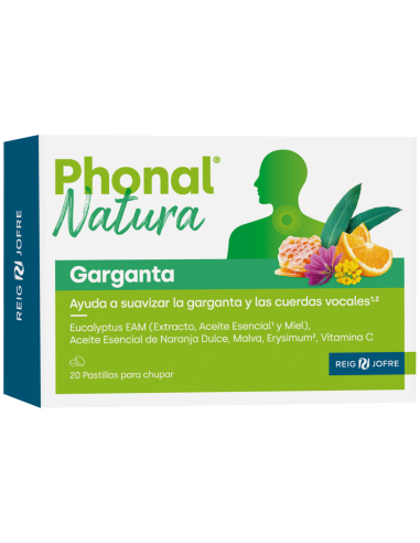 PHONAL NATURA Garganta 20 pastillas para chupar