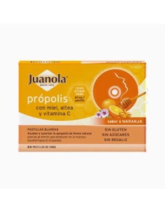 JUANOLA Própolis con Miel, Altea y Vitamina C 24 pastillas de goma