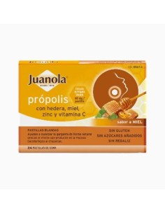 JUANOLA Própolis con Hedera, Miel, Zinc y Vitamina C 24 pastillas de goma
