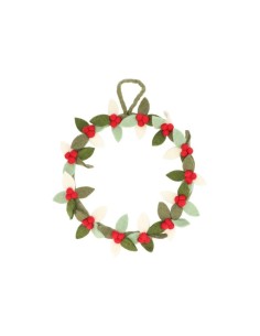 MONNËKA Corona de Navidad Holly & Berry - Grande
